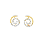 PENDIENTES CARACOL CON CIRCONITAS