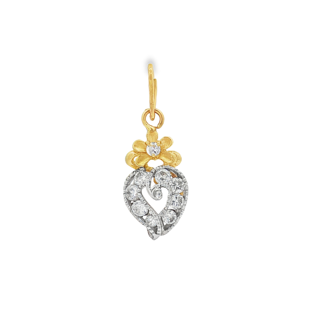 COLGANTE CORAZON CON CIRCONITAS