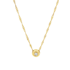 CADENA SINGAPUR + COLGANTE CON DIAMANTE