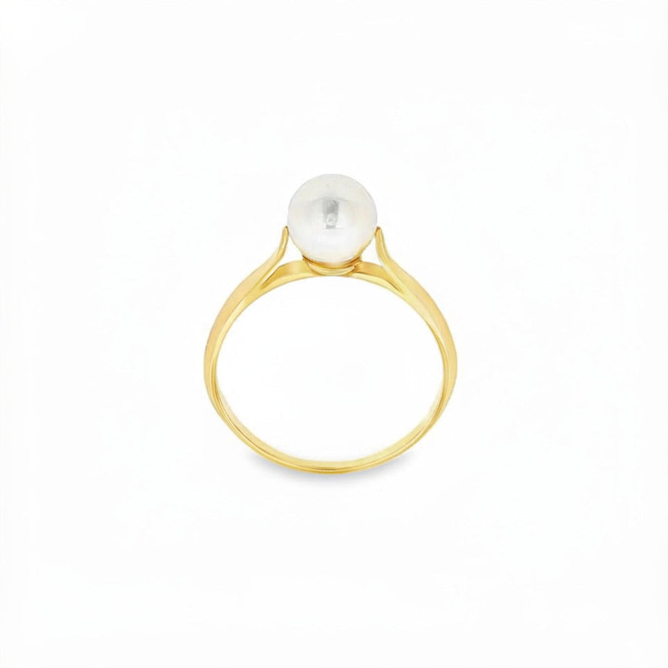 ANILLO ORO ROSA CON PERLA
