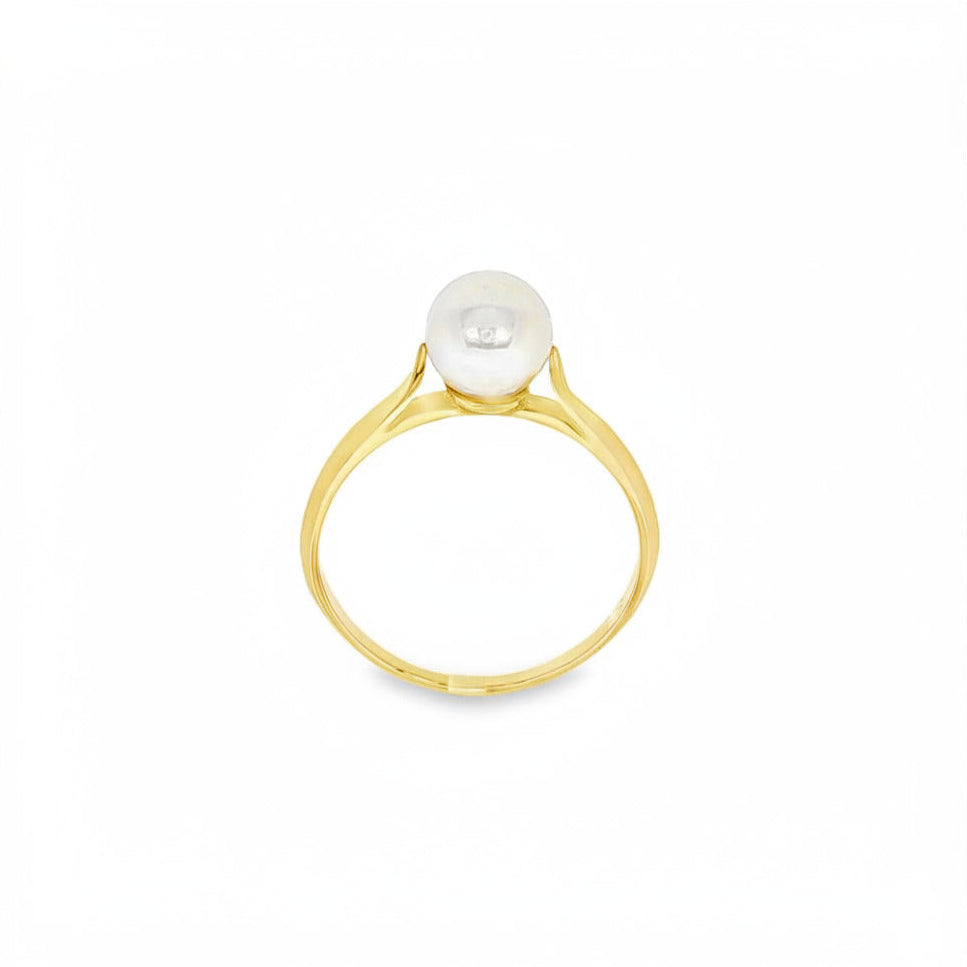 ANILLO ORO ROSA CON PERLA