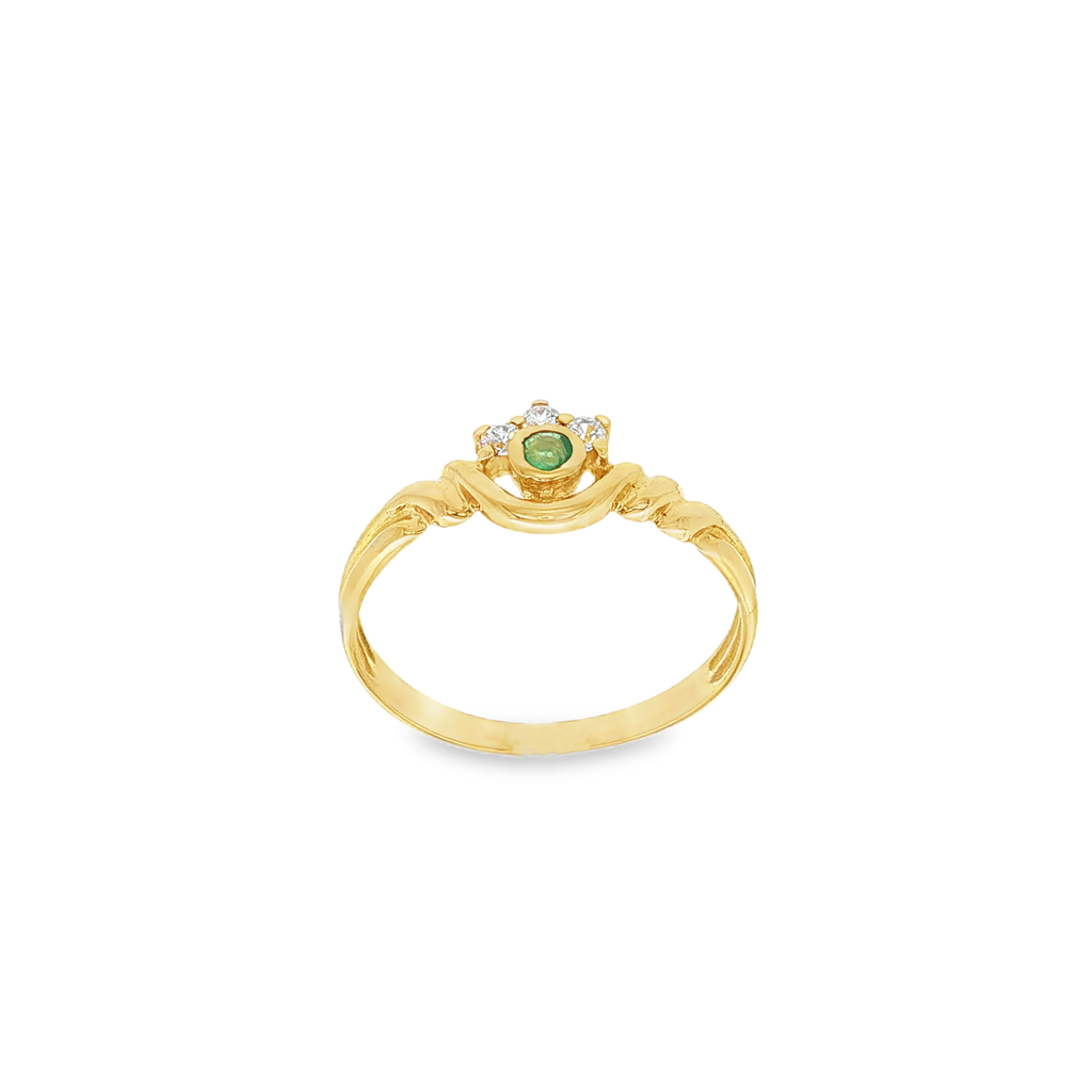 ANILLO FLOR CON CIRCONITAS