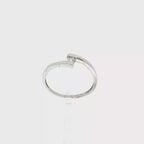 SOLITARIO ORO BLANCO Y BRILLANTE 0,08qt