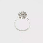SORTIJA ROSETON ORO BLANCO Y BRILLANTES