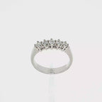 ANILLO CINQUILLO ORO BLANCO CON DIAMANTES