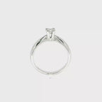 SOLITARIO ORO BLANCO CON DIAMANTE