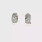 PENDIENTES ARO DE ORO BLANCO CON DIAMANTES