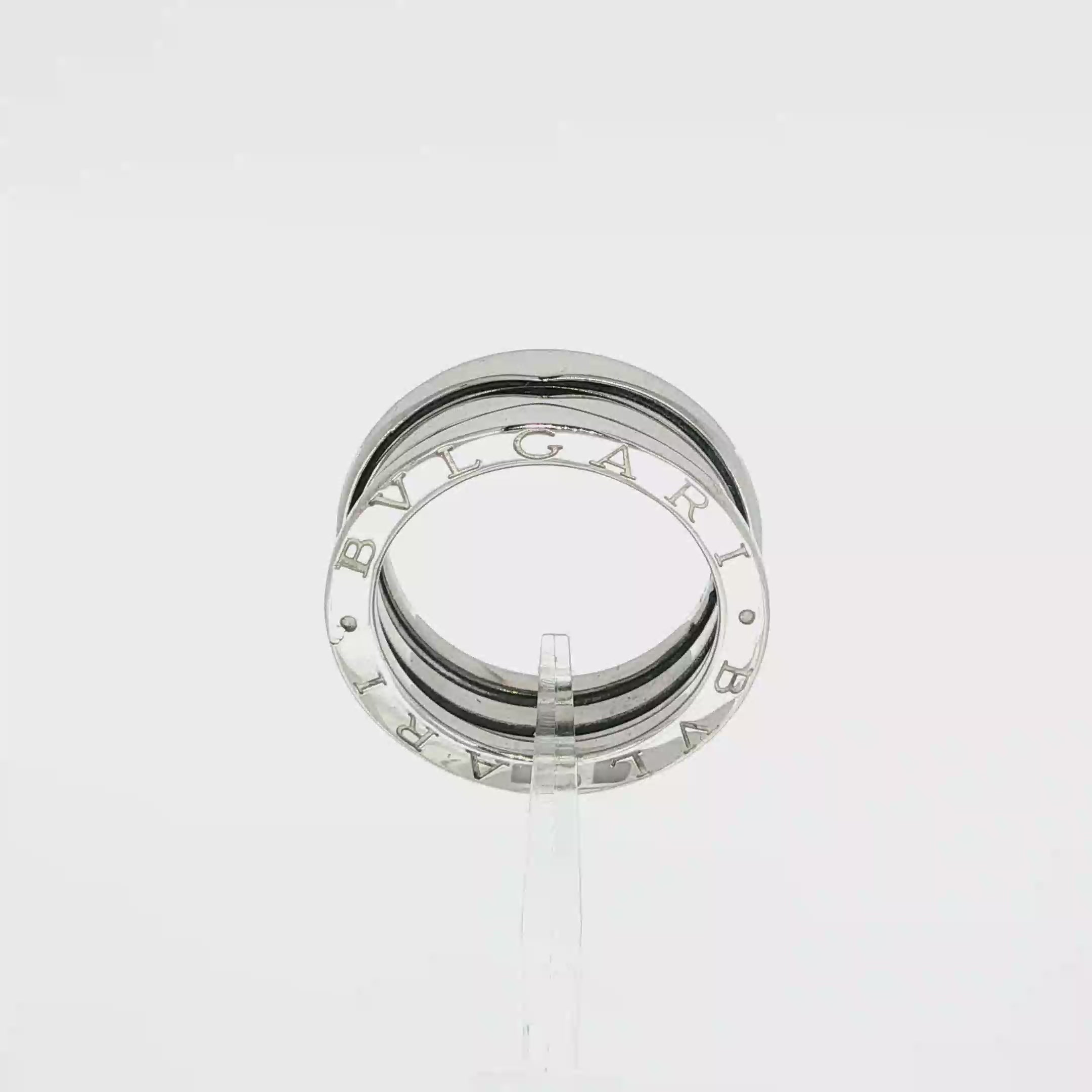 ANILLO BVLGARI DE ORO BLANCO