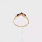 ANILLO PICO CON RUBIES Y DIAMANTES