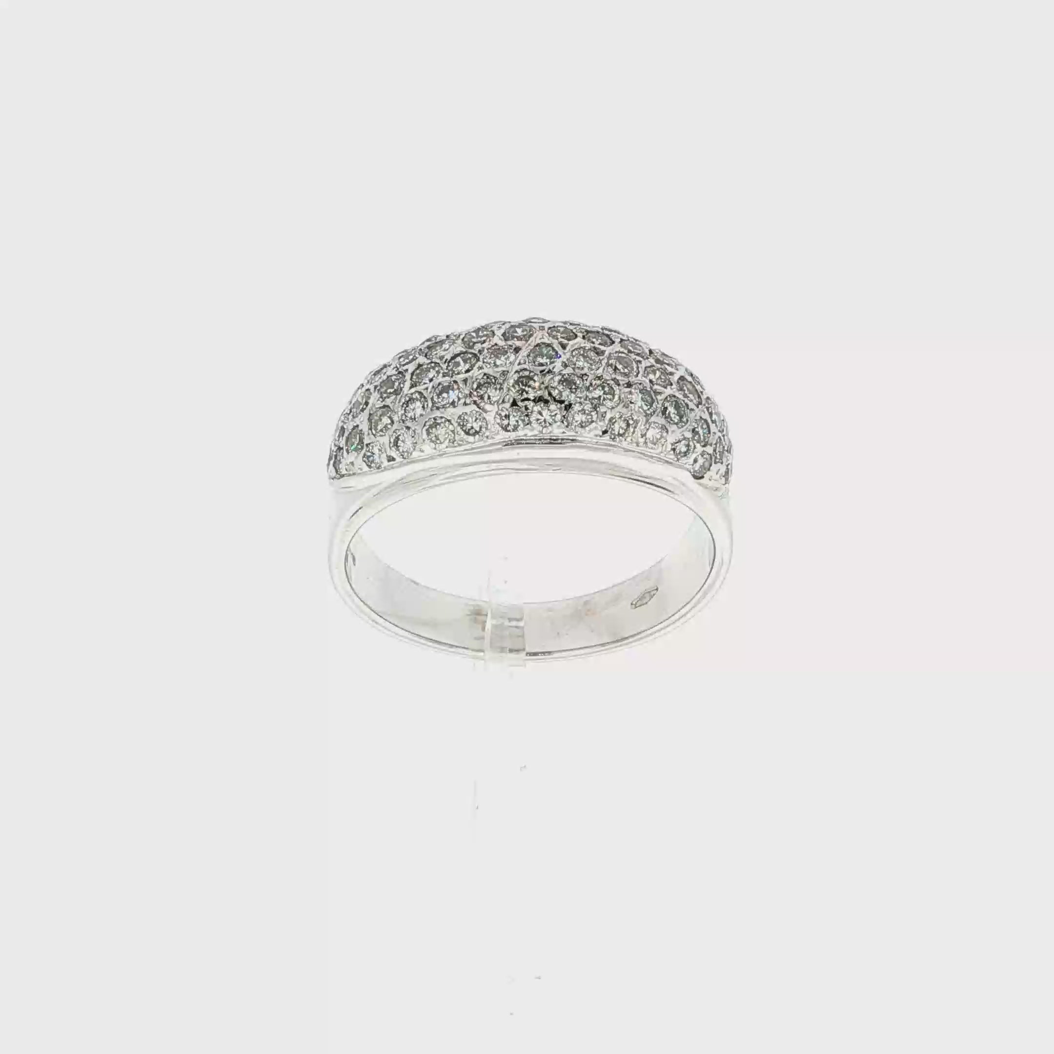 ANILLO DE ORO BLANCO CON DIAMANTES