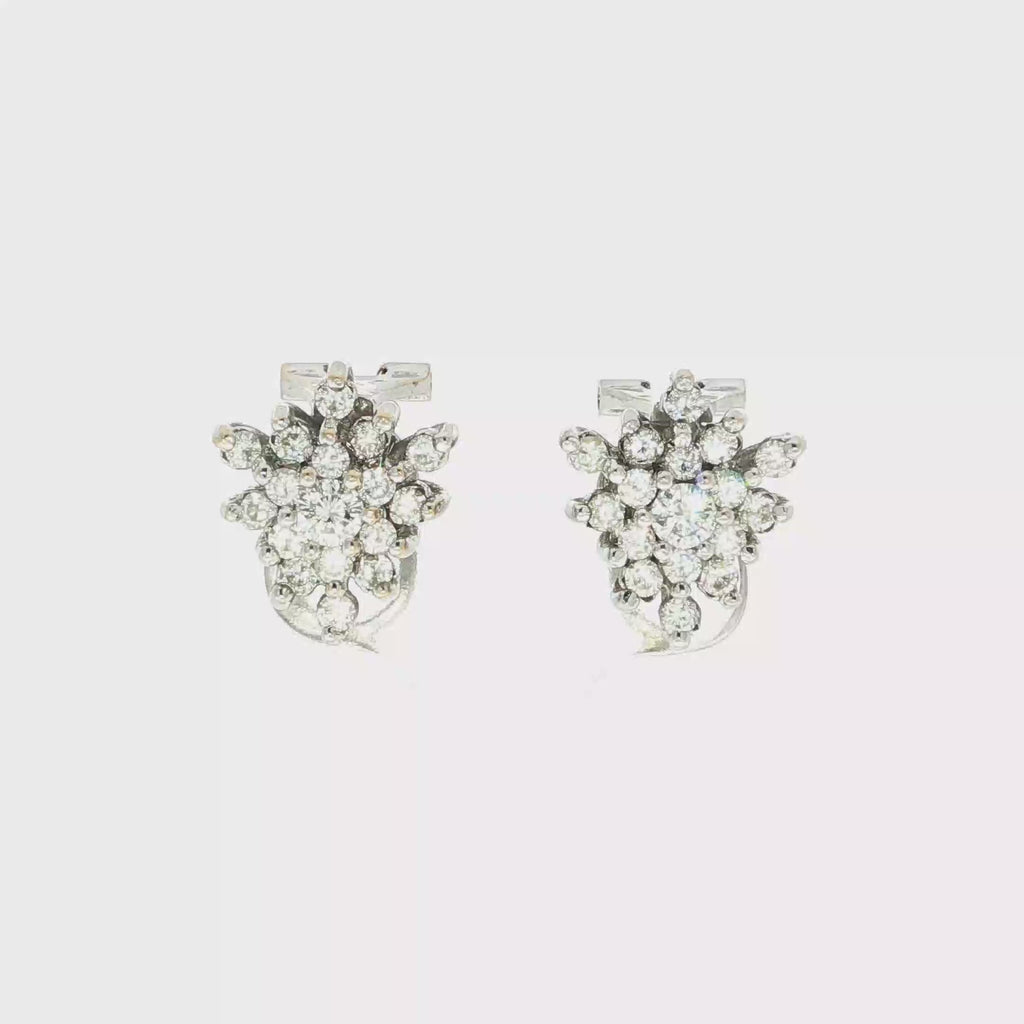 CONJUNTO ORO BLANCO CON BRILLANTES