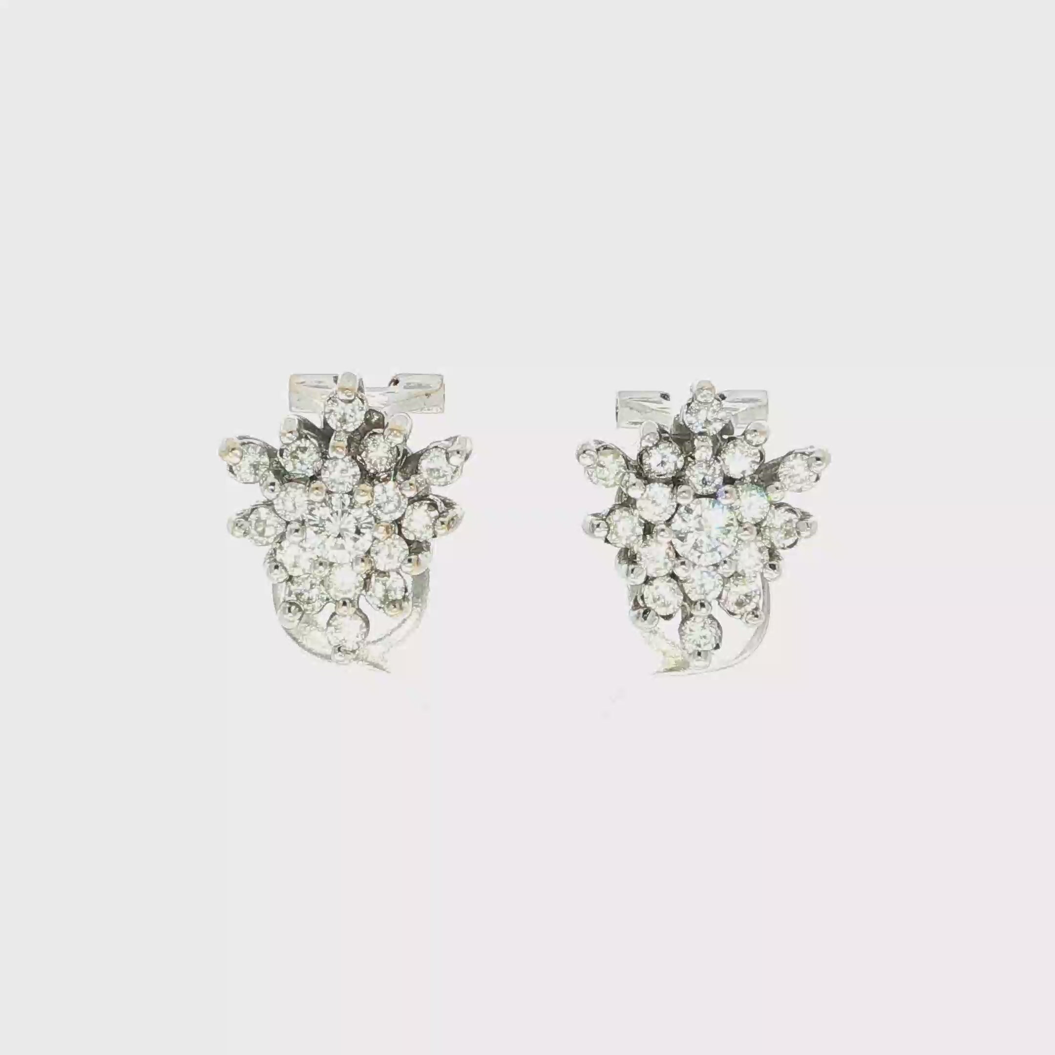 CONJUNTO ORO BLANCO CON BRILLANTES