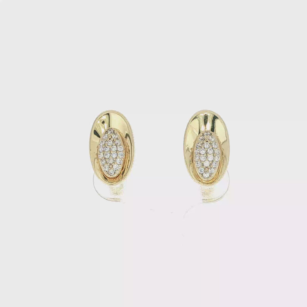 PENDIENTES OVALADOS CON CIRCONITAS