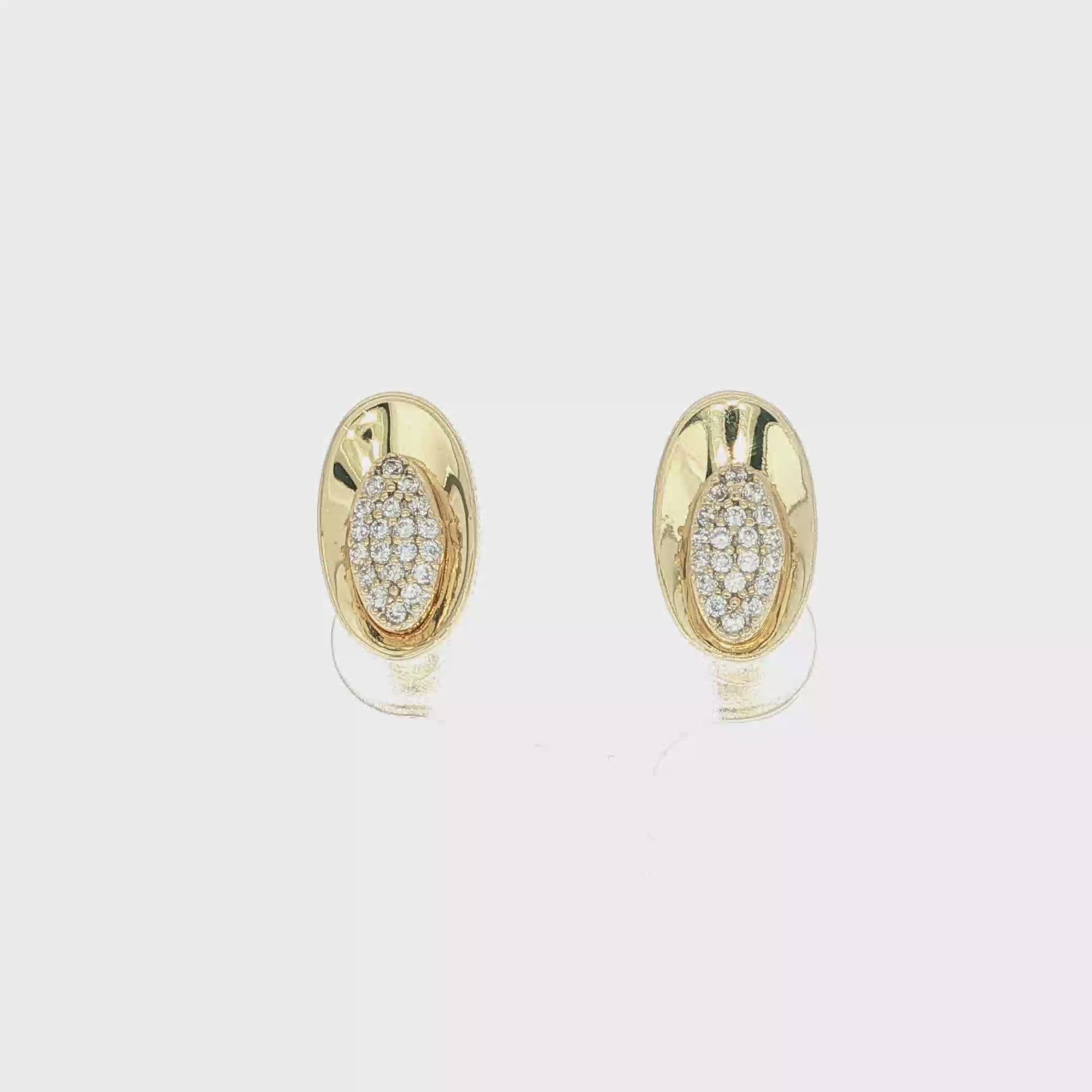 PENDIENTES OVALADOS CON CIRCONITAS