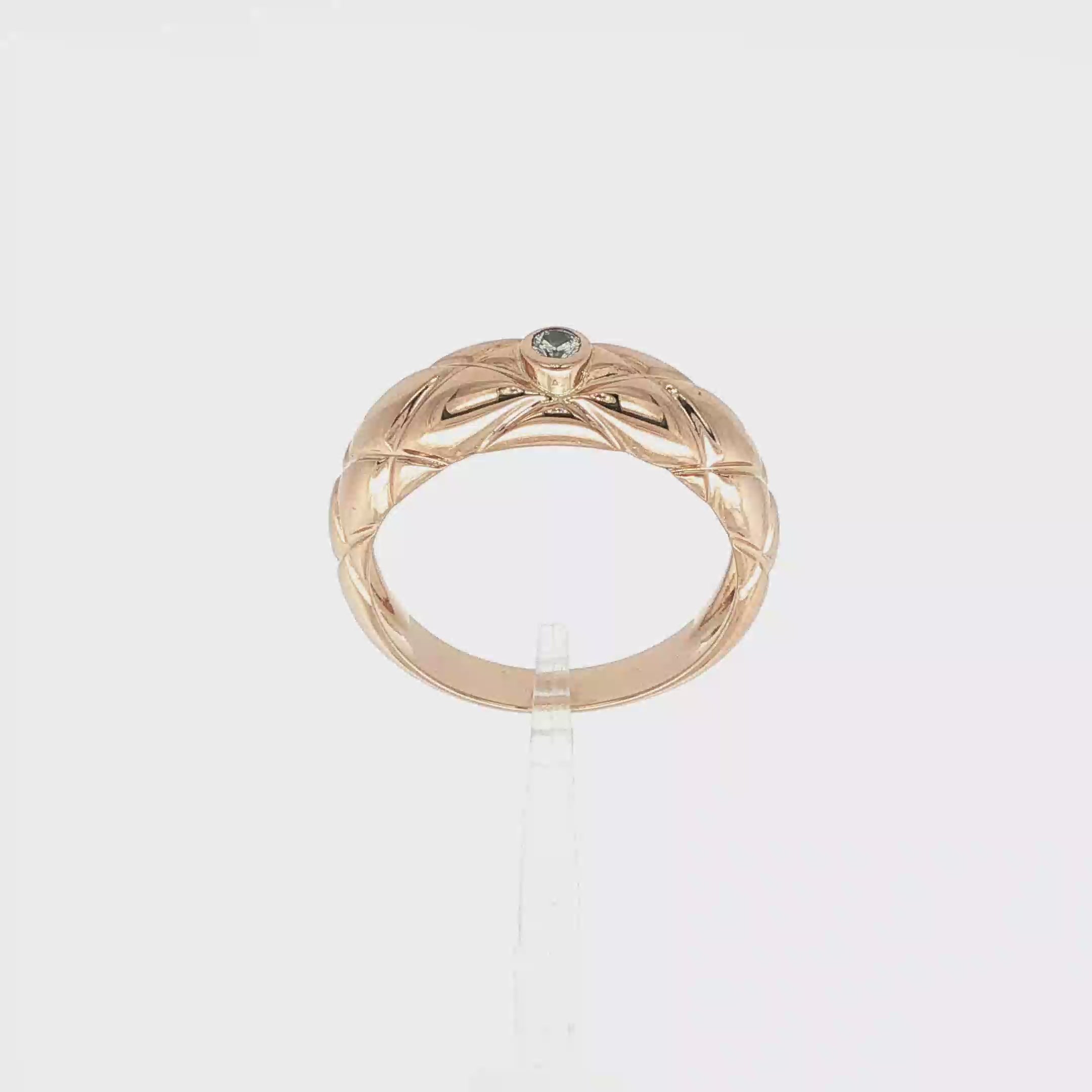 ANILLO GLOBO CON DIAMANTE