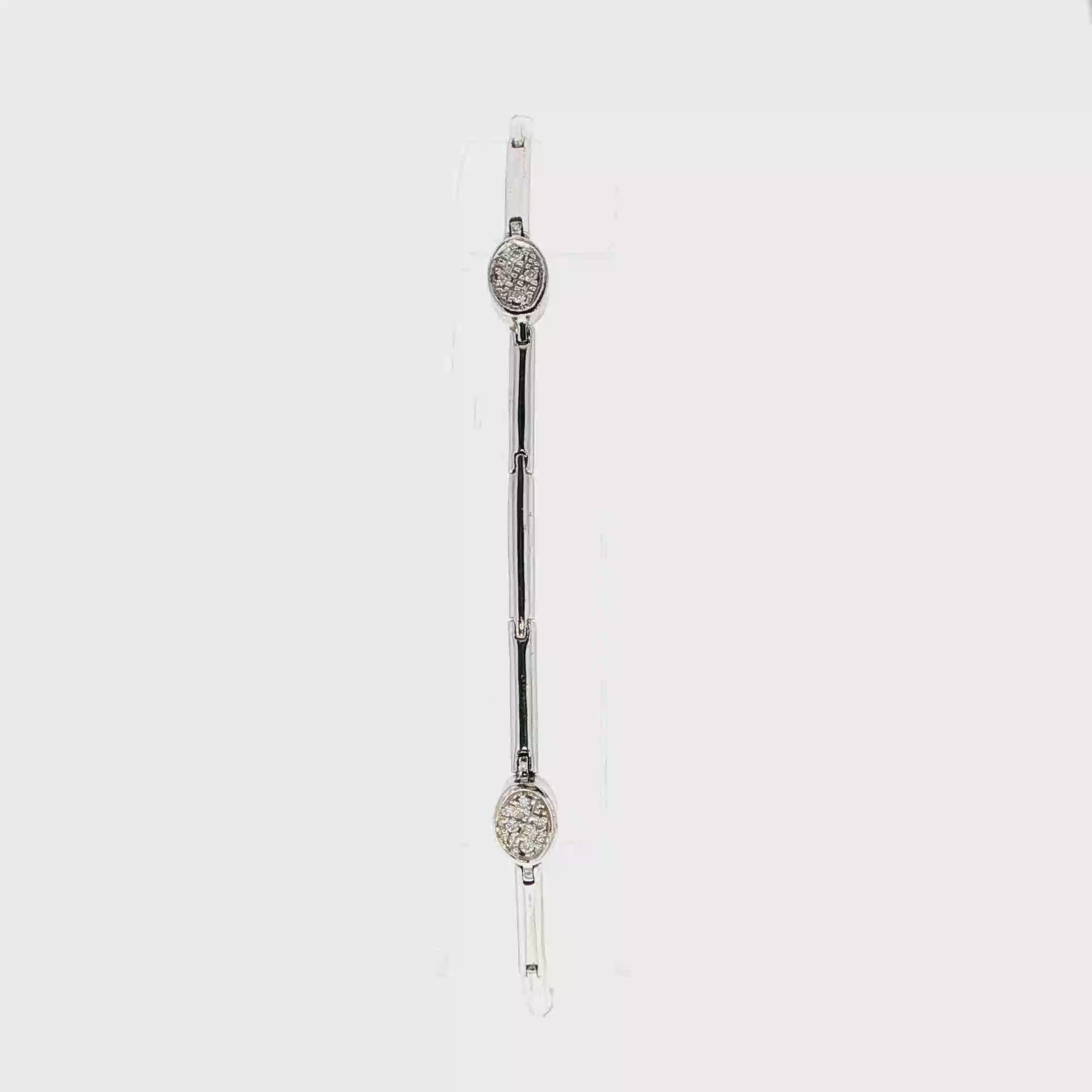 CONJUNTO COLLAR, PULSERA, SORTIJA Y PENDIENTES ORO BLANCO Y BRILLANTES