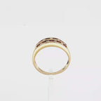 ANILLO CON RUBIES Y DIAMANTES