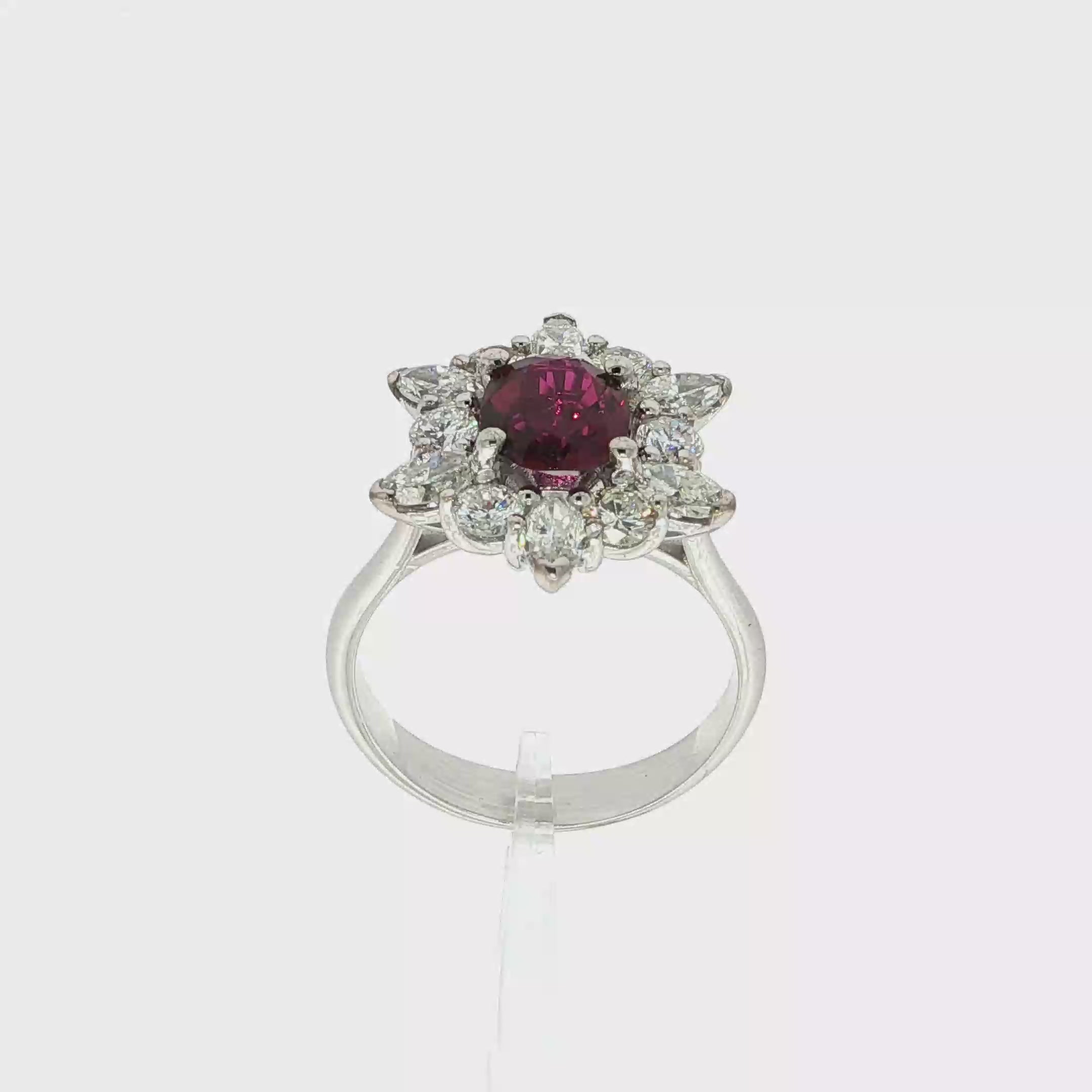 SORTIJA RUBI Y DIAMANTES