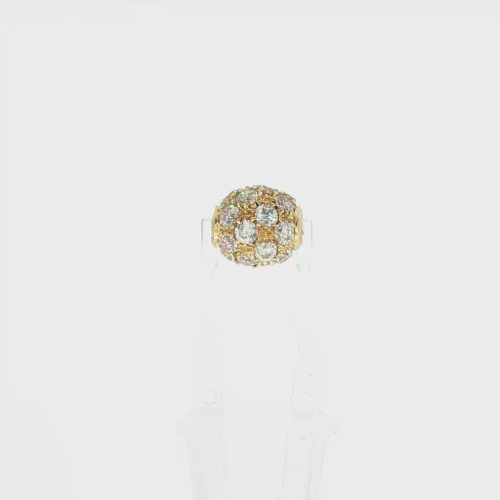 DIJE ESFERA CON CIRCONITAS