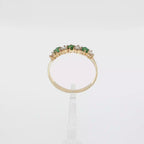ANILLO CONQUILLO VERDE CON DIAMANTES