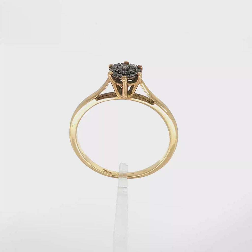 ANILLO FLOR CON BRILLANTES