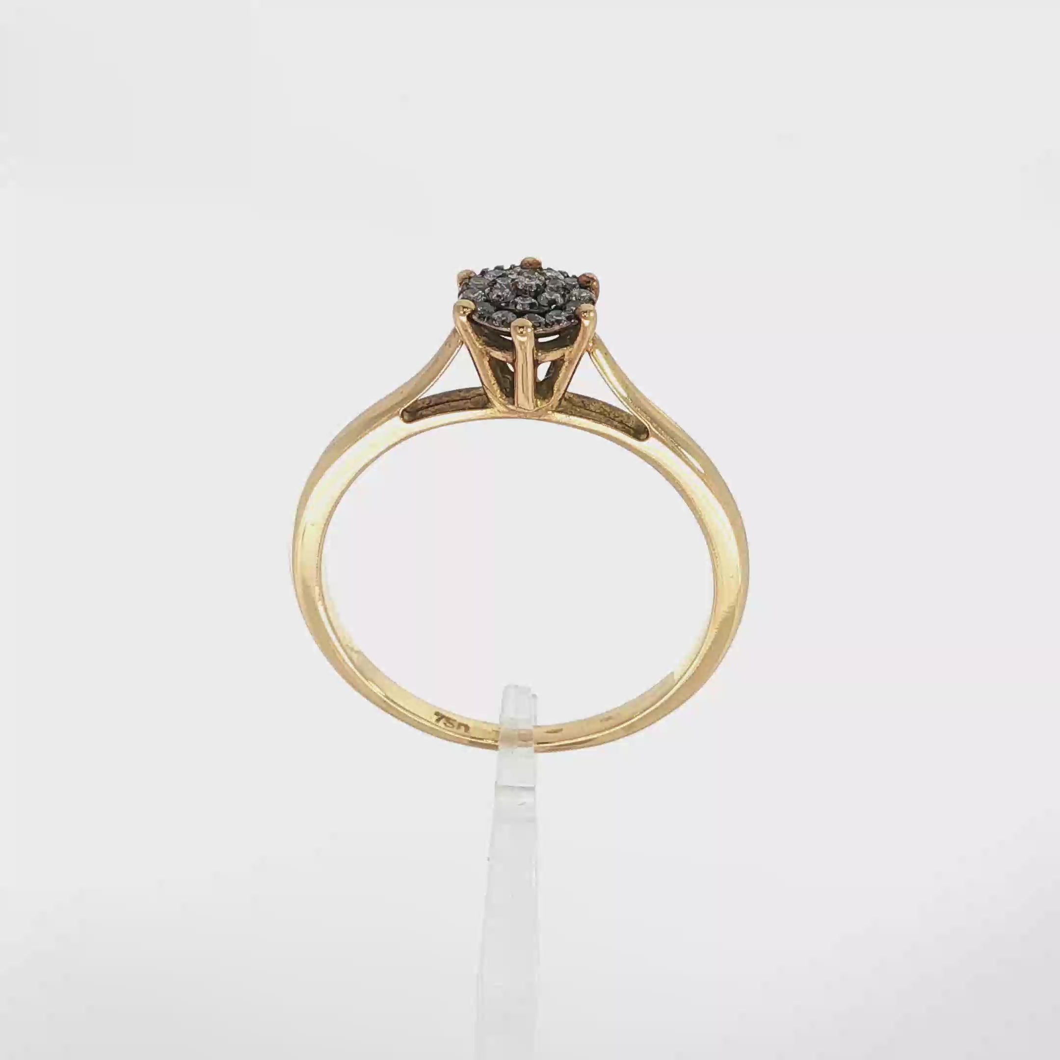 ANILLO FLOR CON BRILLANTES