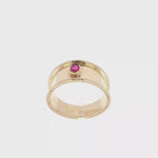 ANILLO CON PIEDRA ROJA