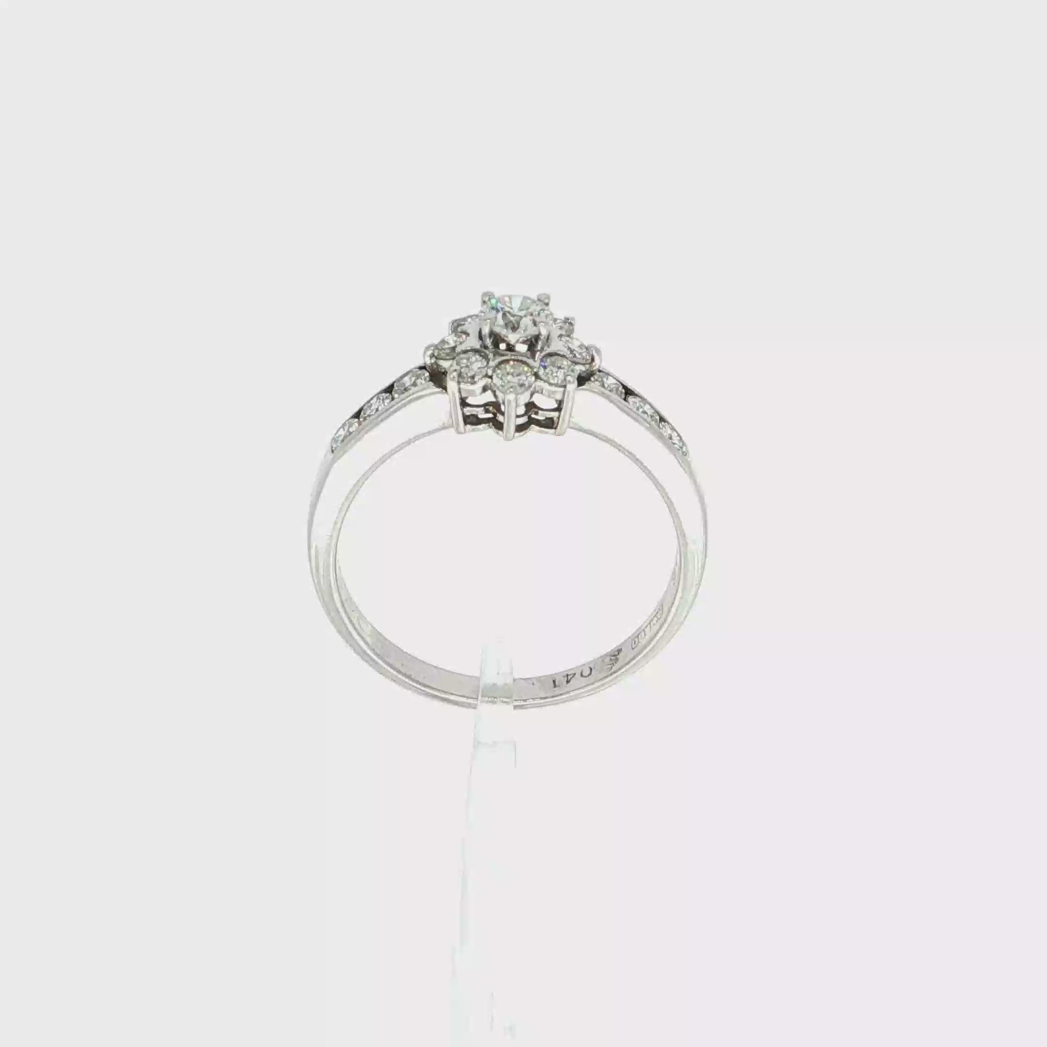 ANILLO FLOR CON DIAMANTES