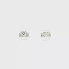 DORMILONAS ORO BLANCO CON DIAMANTES