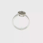 CONJUNTO COLLAR, PULSERA, SORTIJA Y PENDIENTES ORO BLANCO Y BRILLANTES
