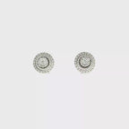 PENDIENTES ORO BLANCO CON DIAMANTES