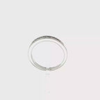 ANILLO MEDIA ALIANZA ORO BLANCO CON BRILLANTES