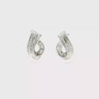 PENDIENTES DE ORO BLANCO CON DIAMANTES