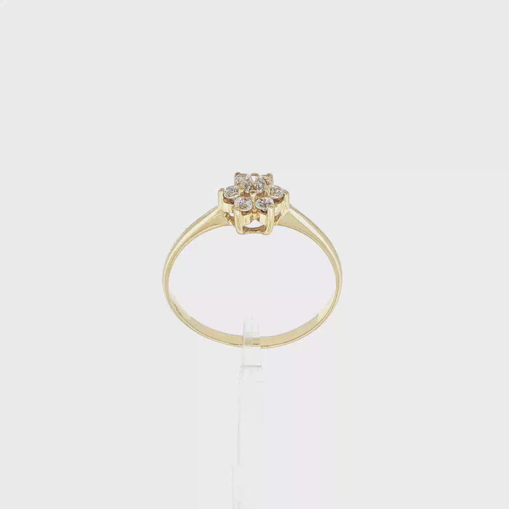 ANILLO FLOR CON CIRCONITAS