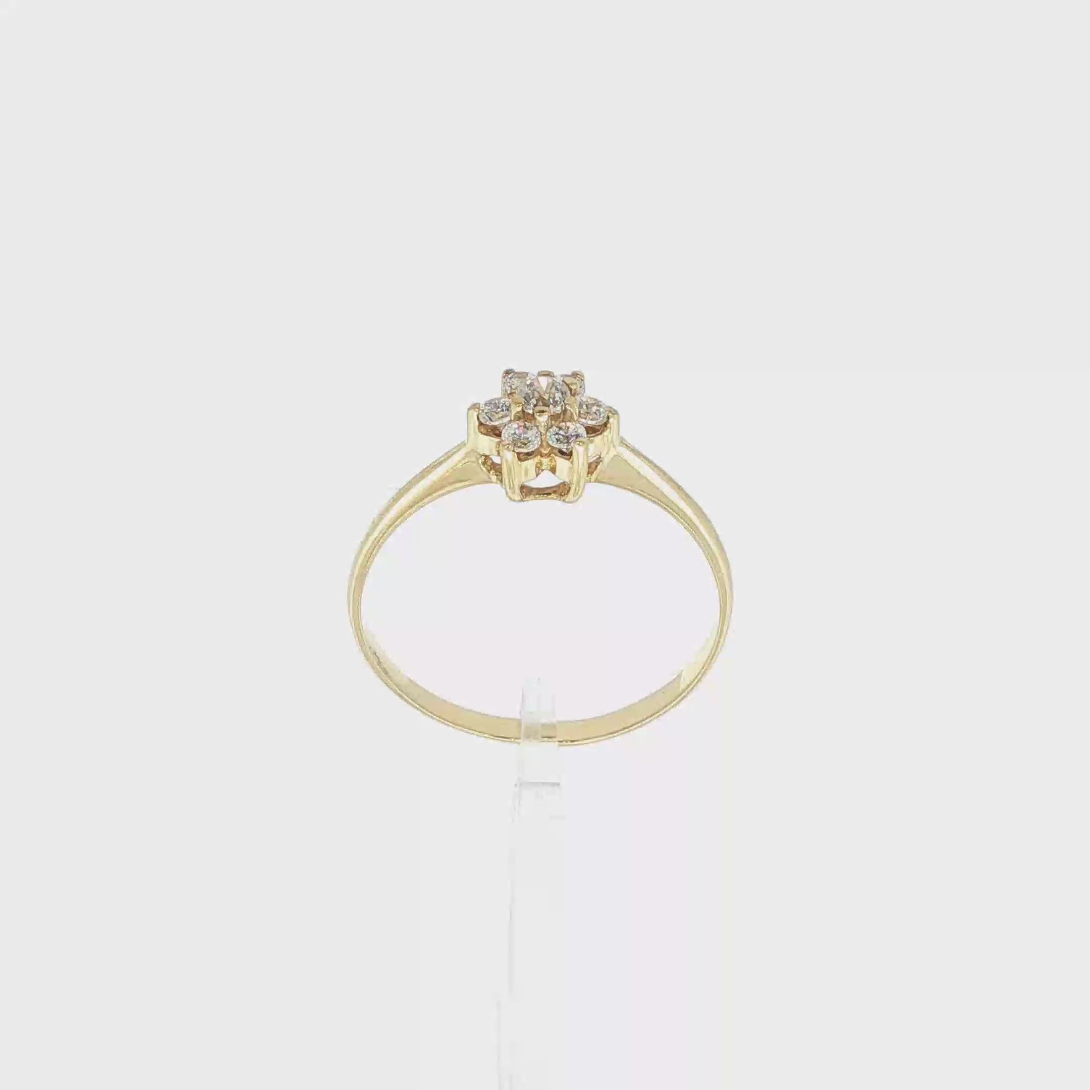 ANILLO FLOR CON CIRCONITAS