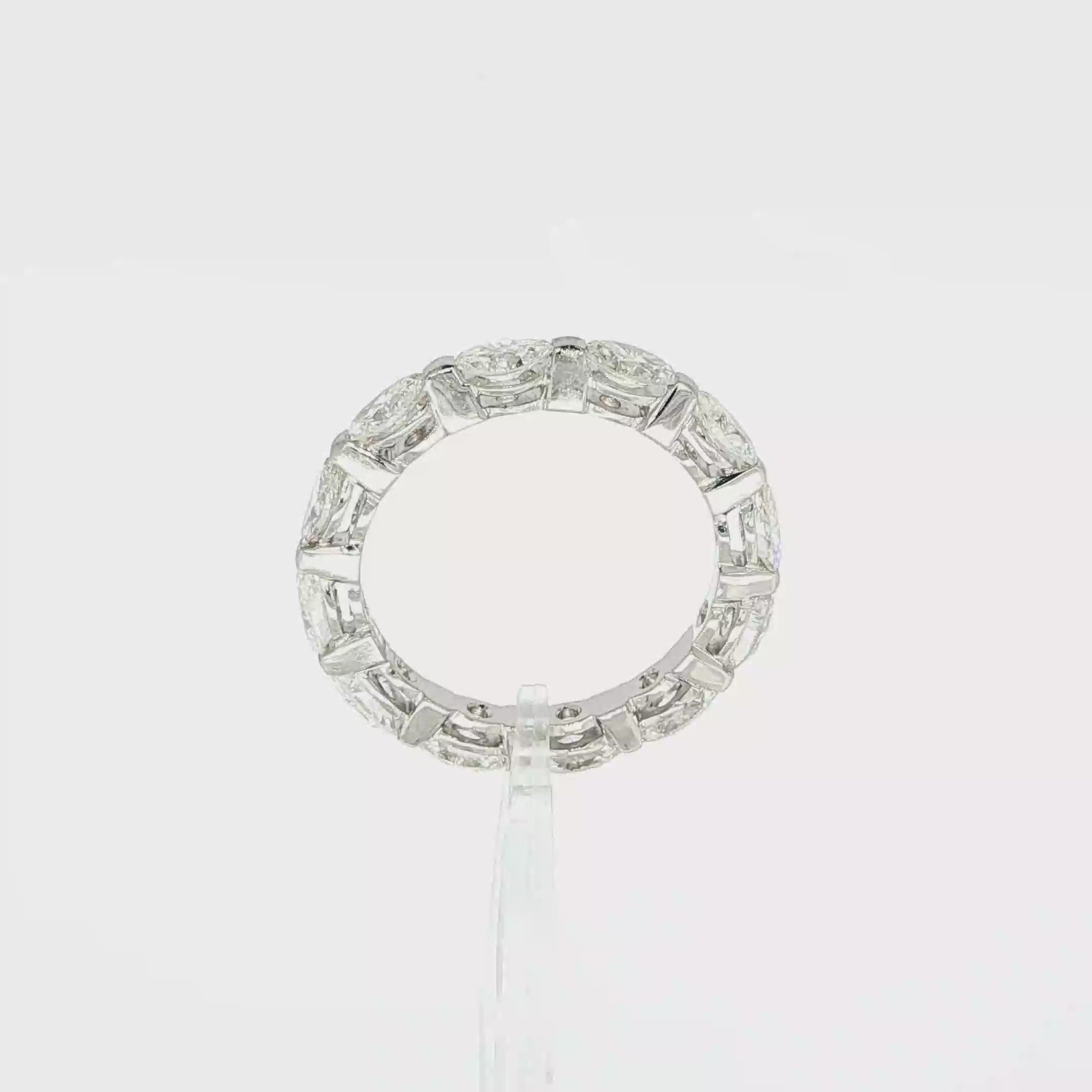 ALIANZA ORO BLANCO Y DIAMANTES MARQUISE