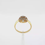 CONJUNTO ANILLO Y PENDIENTES MEDIA ESFERA CON CIRCONITAS