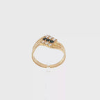 ANILLO TRIPLE CON CIRCONITAS