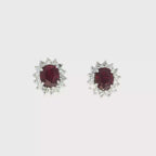 CONJUNTO ANILLO, PENDIENTES Y COLGANTE RUBÍ