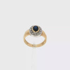ANILLO ZAFIRO Y CIRCONITAS