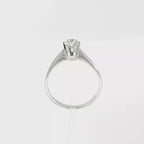 SORTIJA DE ORO BLANCO CON DIAMANTE