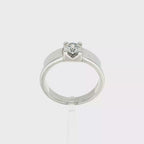 SOLITARIO HOMBRE ORO BLANCO CON DIAMANTE