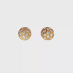 CONJUNTO ANILLO Y PENDIENTES MEDIA ESFERA CON CIRCONITAS