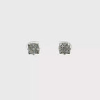 PENDIENTES CUADRADOS CON DIAMANTES