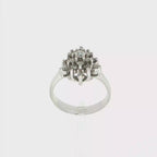 CONJUNTO ORO BLANCO CON BRILLANTES
