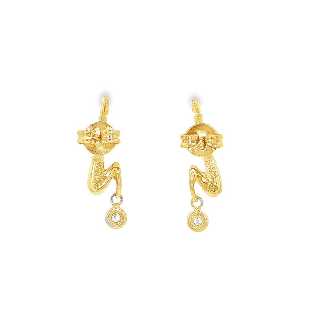 PENDIENTES RAYOS CON DIAMANTES