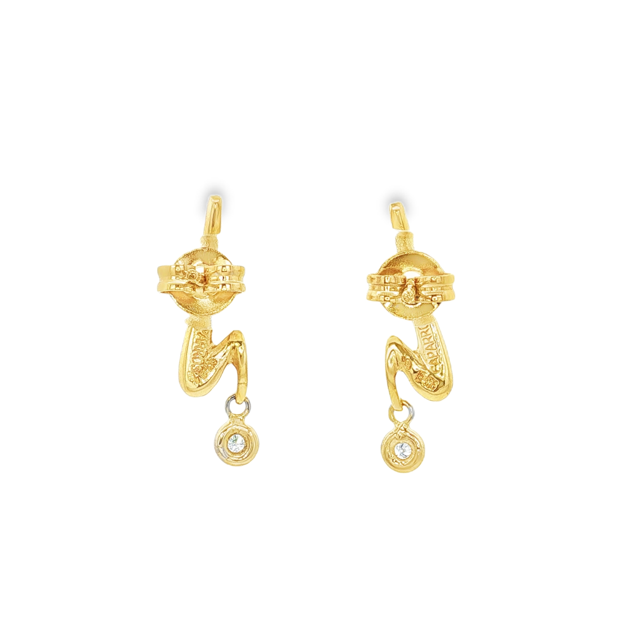 PENDIENTES RAYOS CON DIAMANTES