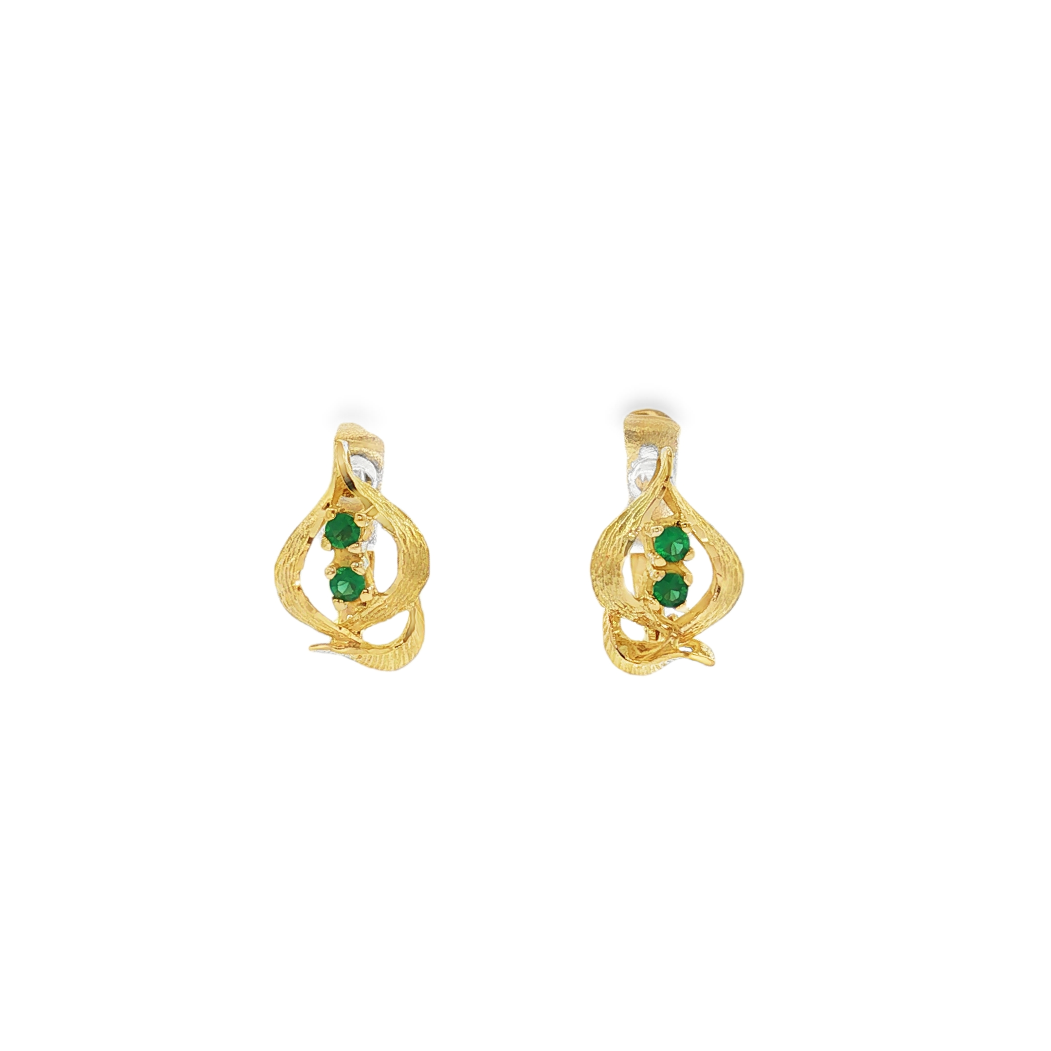 PENDIENTES FLOR DE LOTO CON CIRCONITAS