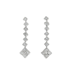 PENDIENTES ORO BLANCO CON BRILLANTES