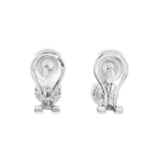 PENDIENTES DE ORO BLANCO CON PERLAS Y DIAMANTES